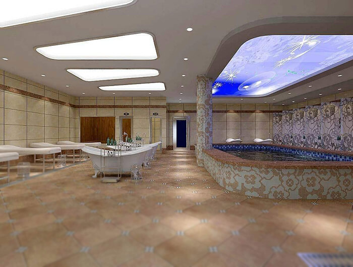 安徽洗浴中心软膜吊顶定制 设计